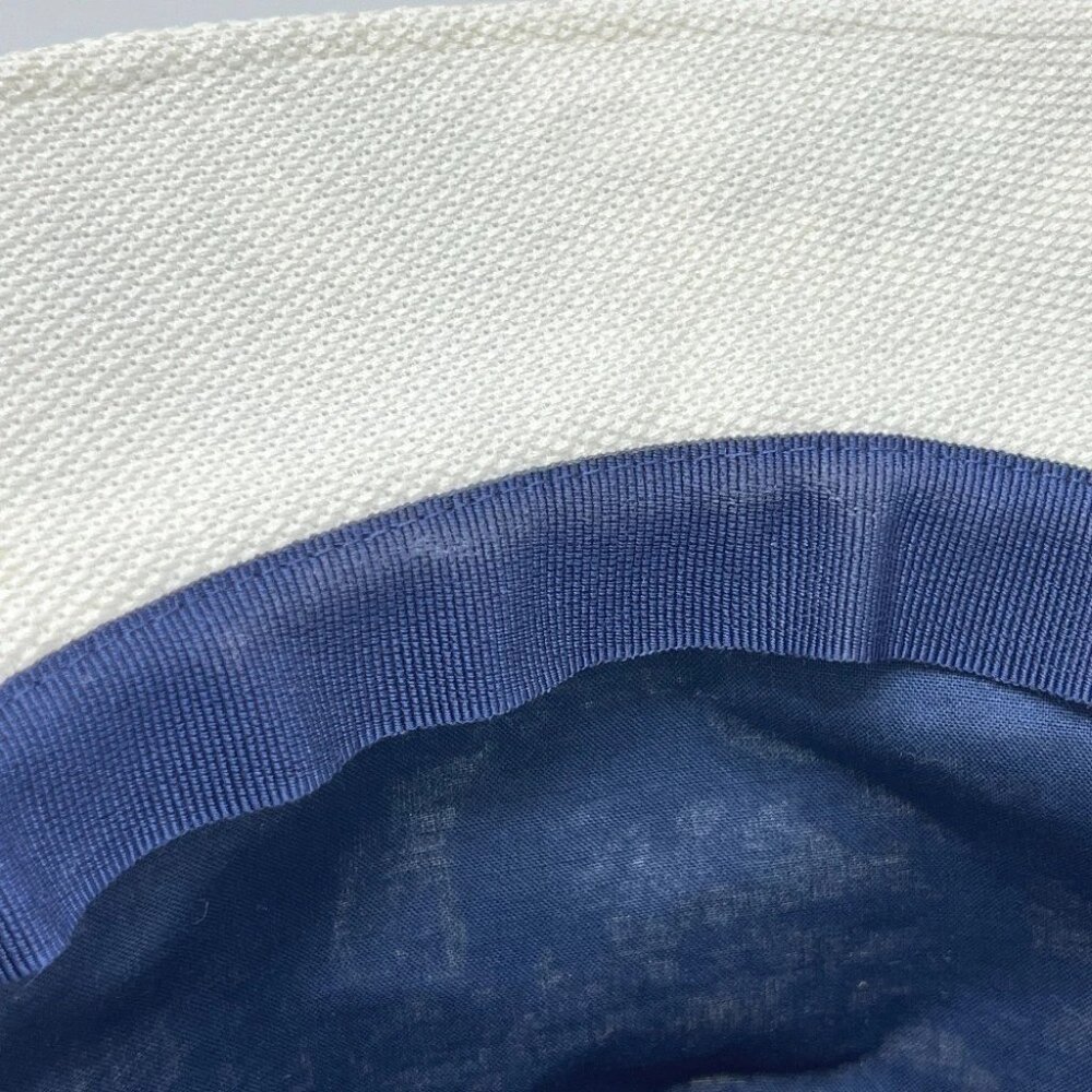 Dior 42TFS923X131 D-BOBBY Embroidered logo jacquard Hat Canvas White/Navy - Picture 11 of 12